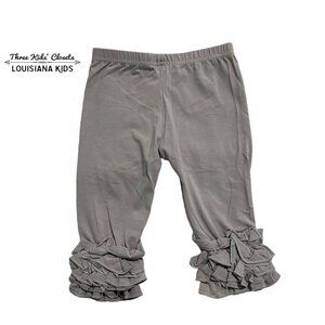Royal Roe 4T Grey Cropped Ruffle Pants